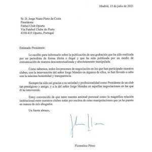 星空体育APP下载-佛爷致函波尔图主席，解释没有抹黑波尔图和门德斯